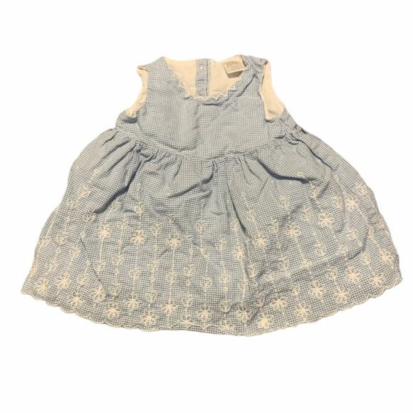 Nordstrom Baby Light Plus Cotton Eyelet Dress NB - Picture 1 of 10